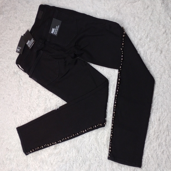 Paige Hoxton Ankle Peg Black Five Pocket High Rise Button Up Skinny Leg Jean - Picture 15 of 15